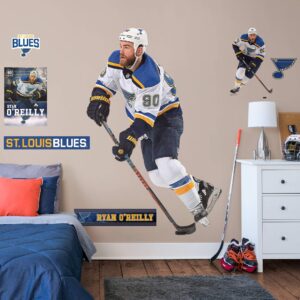 Ryan O'Reilly for St. Louis Blues - Officially Licensed NHL Removable Wall Decal Life-Size Athlete + 7 Decals (51"W x 78"H) by F