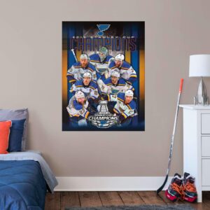 St. Louis Blues: 2019 Stanley Cup Champions Mural - Officially Licensed NHL Removable Wall Graphic 36.0"W x 48.0"H by Fathead |