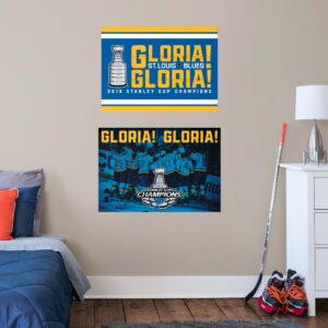 St. Louis Blues: 'Gloria' 2019 Stanley Cup Champions Collection - Officially Licensed NHL Removable Wall Decal 34.0"W x 24.0"H b