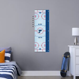 St. Louis Blues: Rink Growth Chart - Officially Licensed NHL Removable Wall Graphic Large by Fathead | Vinyl
