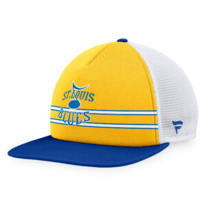Men's Fanatics Branded Gold/Blue St. Louis Blues Special Edition 2.0 Trucker Snapback Adjustable Hat
