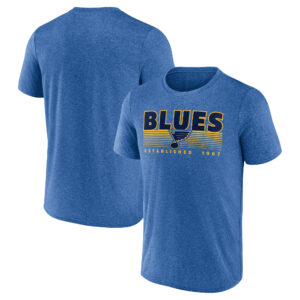 Men's Fanatics Branded Heathered Blue St. Louis Blues Prodigy Performance T-Shirt