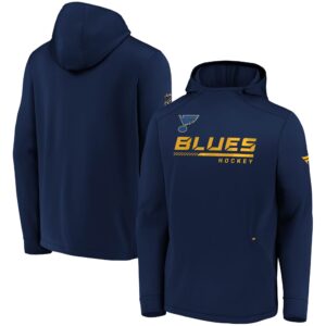 Men's Fanatics Branded Navy St. Louis Blues Authentic Pro Locker Room Pullover Hoodie