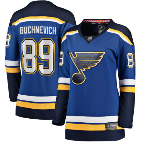 Women's Fanatics Branded Pavel Buchnevich Blue St. Louis Blues Home Breakaway Player Jersey