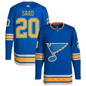 Brandon Saad Men's adidas Blue St. Louis Blues Alternate Authentic Pro Custom Jersey