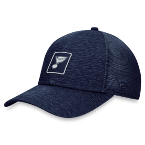Men's Fanatics Branded Navy St. Louis Blues Authentic Pro Road Trucker Adjustable Hat