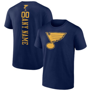 Men's Fanatics Branded Navy St. Louis Blues Personalized One Color T-Shirt