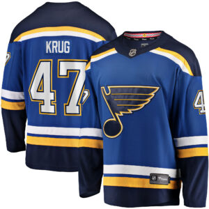 Men's Fanatics Branded Torey Krug Blue St. Louis Blues Home Breakaway Jersey
