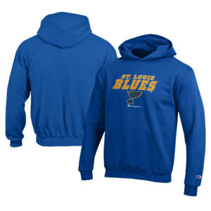 Youth Champion Royal St. Louis Blues Eco Powerblend Pullover Hoodie